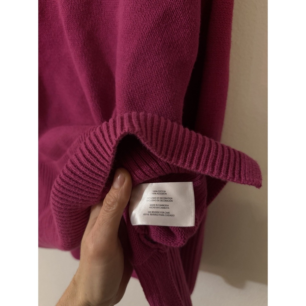 GAP Ladies' Cotton Sweater, Color Pink, Size XL (177) - Picture 6 of 7